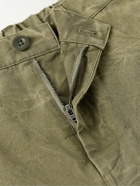 John Elliott - Corpus Straight-Leg Garment-Dyed Cotton-Canvas Cargo Trousers - Green
