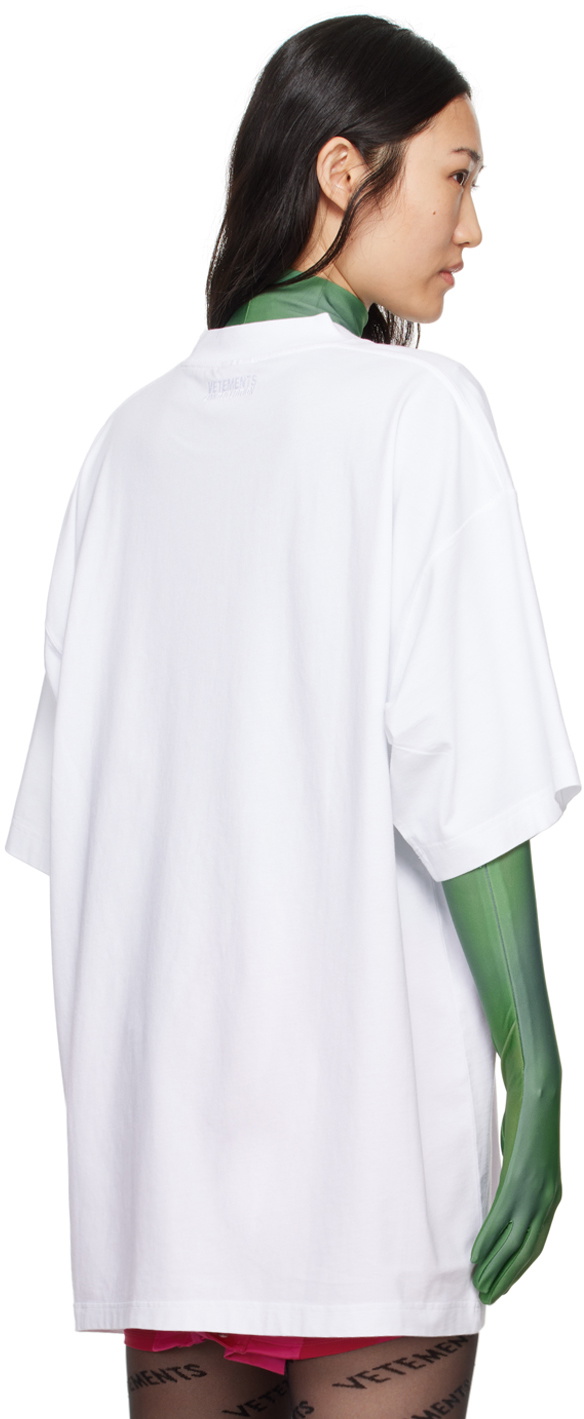 VETEMENTS White 'No Social Media' T-Shirt Vetements