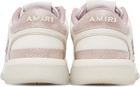 AMIRI Pink & Off-White Pebbled Classic Low Sneakers