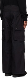 Professor.E Black E Cargo Pants