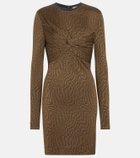 Fendi FF Vertigo jacquard minidress