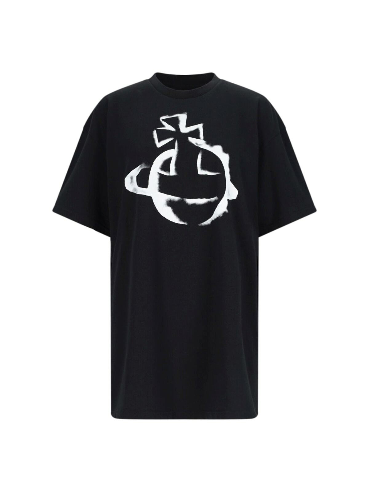 Tシャツ・カットソー VIVIENNE WESTWOOD STENCIL ORB T-SHIRT White Stencil Orb Classic T-shirt by Vivienne Westwood on Sale