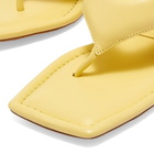 Gia Borghini Women's Leather Thong Sandal in Butter Yellow