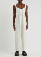 Free People Drifting Dreams Linen-blend Jumpsuit White XS (UK 4-6 / XS)