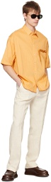 Jacquemus Yellow Le Raphia 'La Chemise Cabri' Shirt