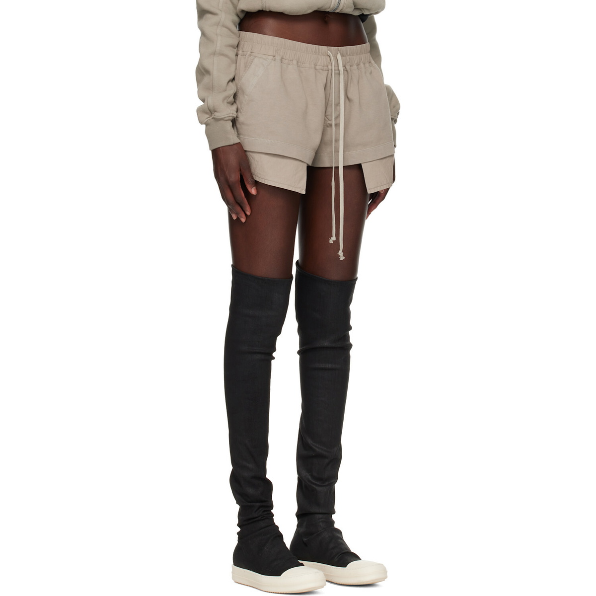 Rick Owens DRKSHDW Gray Tower Fog Boxers Shorts