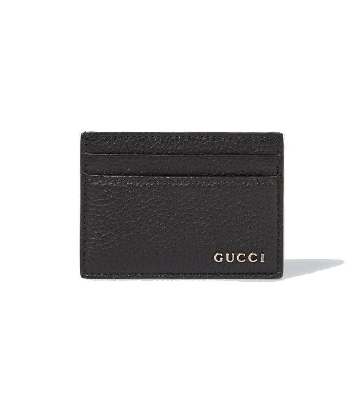 Photo: Gucci Logo leather card holder