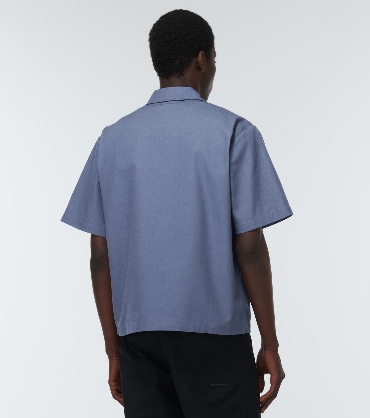 GR10K Black Cotton Shortsleeve Shirt main image 1
