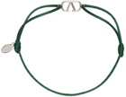 Valentino Garavani Green Cord VLogo Bracelet