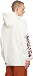 Marni White Printed Hoodie