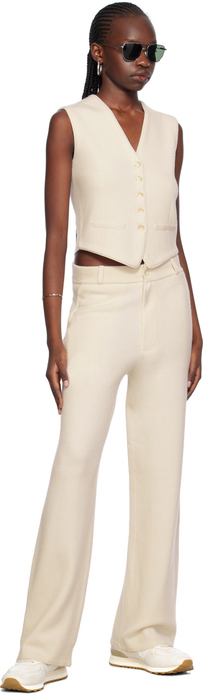 Guest in Residence Off-White Tailored Vest