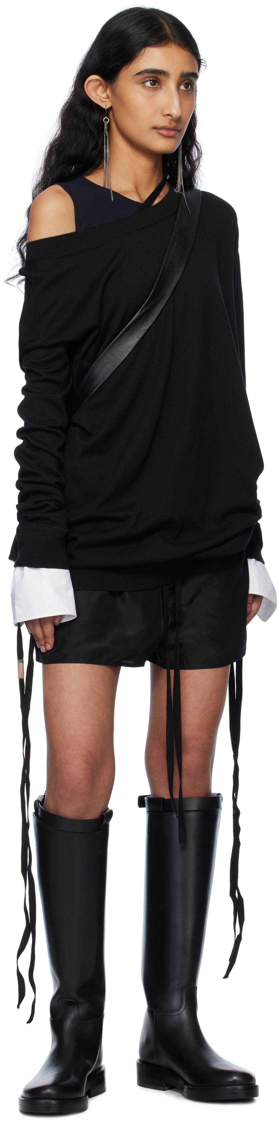 Ann Demeulemeester Black Gea Boxer Shorts