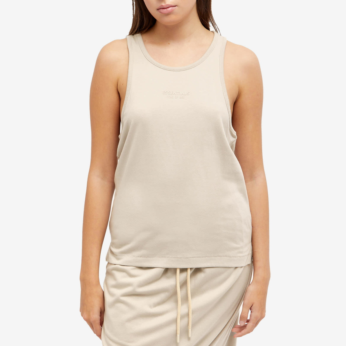 Fear of God ESSENTIALS Women's Essentials Tanktop in Silver Cloud