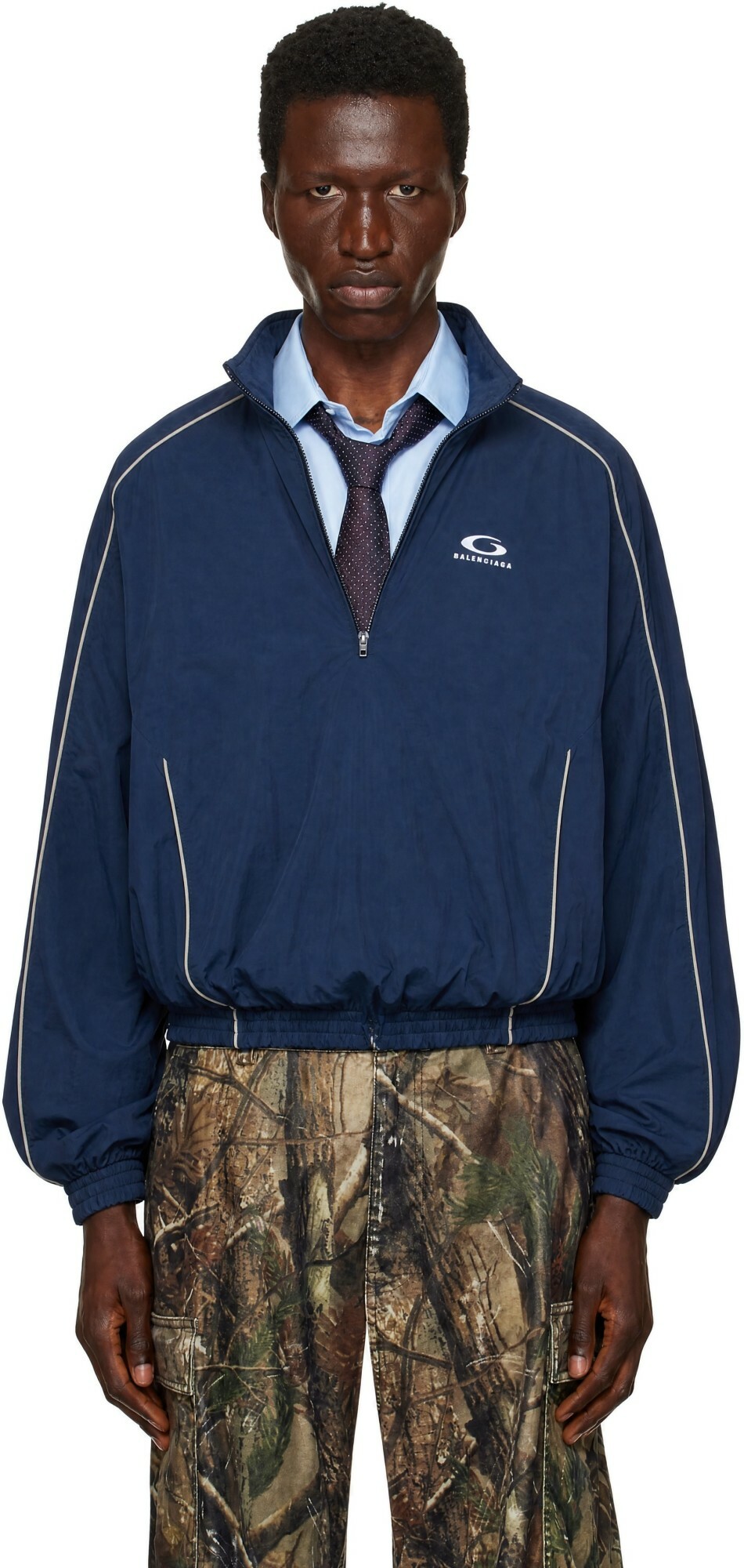Balenciaga Navy Tracksuit Jacket