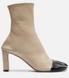 Christen Tabi 75 leather ankle boots