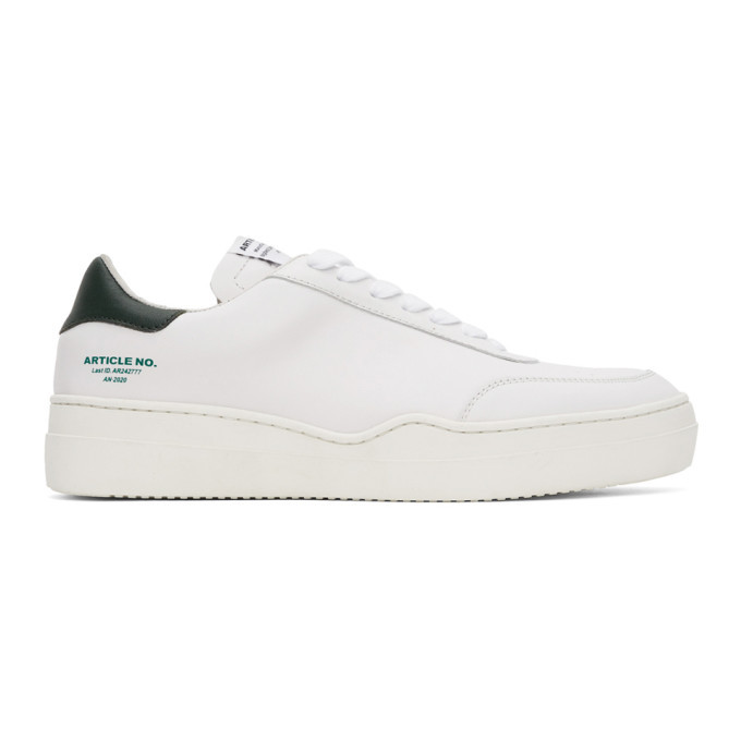 Article No. SSENSE Exclusive White and Green 0517-04-04 Sneakers