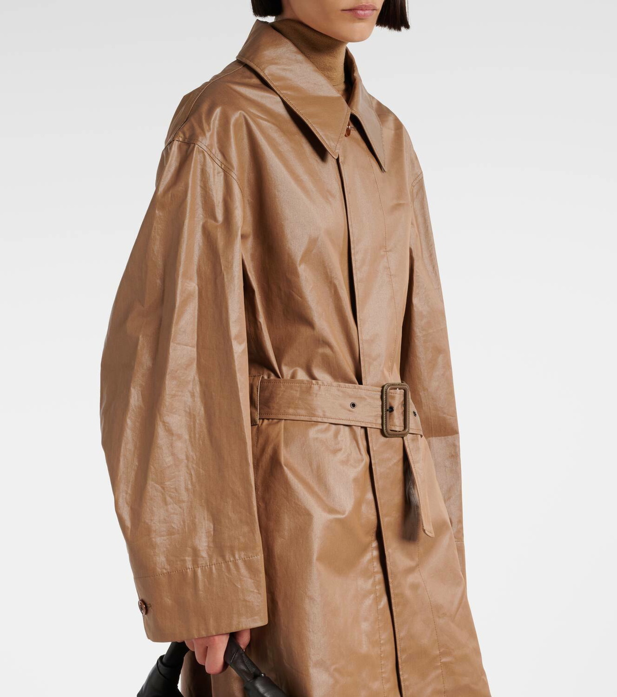 Lemaire Belted cotton raincoat