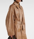 Lemaire Belted cotton raincoat
