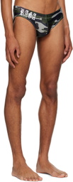 Raga Malak Khaki Camo Swim Briefs