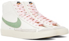 Nike White & Green Blazer '77 Sneakers