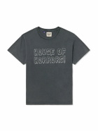 Gallery Dept. - Horrors Glittered Printed Cotton-Jersey T-Shirt - Gray