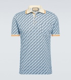 Gucci - Geometric G cotton-blend piqué polo shirt