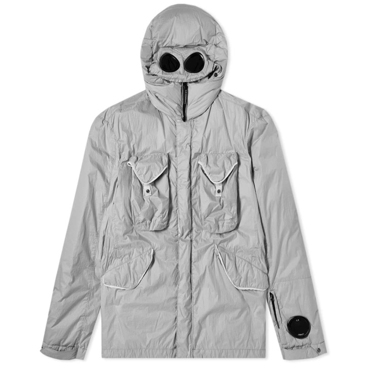 Photo: C.P. Company Silver Nylon Goggle Jacket Silver