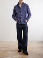 Noah - Oversized Checked Cotton-Poplin Shirt - Blue