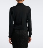 Dolce&Gabbana Embellished cashmere polo sweater