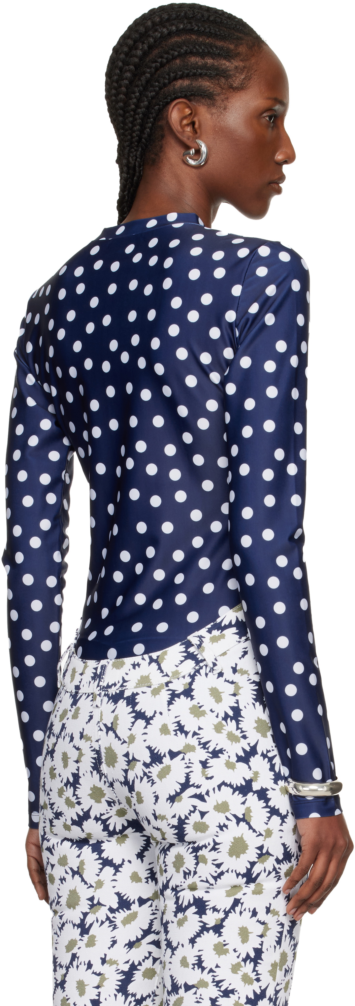 Jean Paul Gaultier Navy 'The Polka-Dot' T-shirt