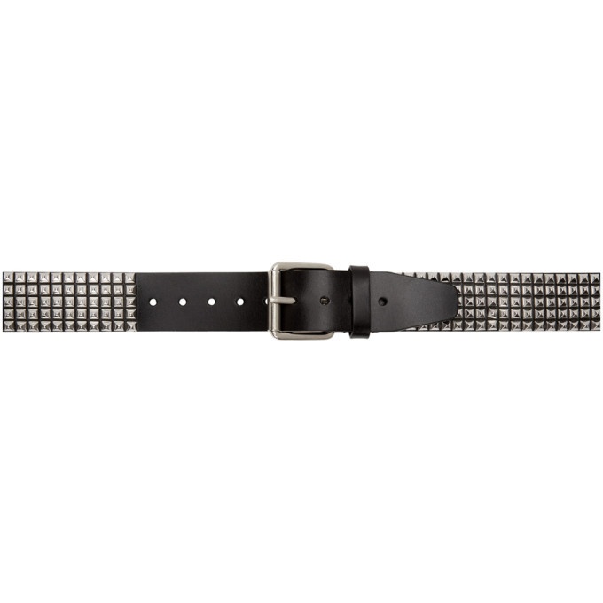 Photo: VETEMENTS Black and Silver Stud Belt