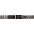 VETEMENTS Black and Silver Stud Belt