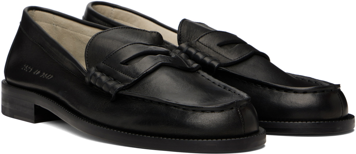 Common Projects Black Leather Loafers