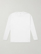 ATON - Suvin Cotton Long-Sleeved T-Shirt - White