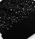 Gucci GG crystal-embellished wool beanie