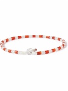 Miansai - Kai Silver Carnelian Beaded Bracelet - Red
