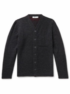 Inis Meáin - High V Merino Wool and Cashmere-Blend Cardigan - Gray