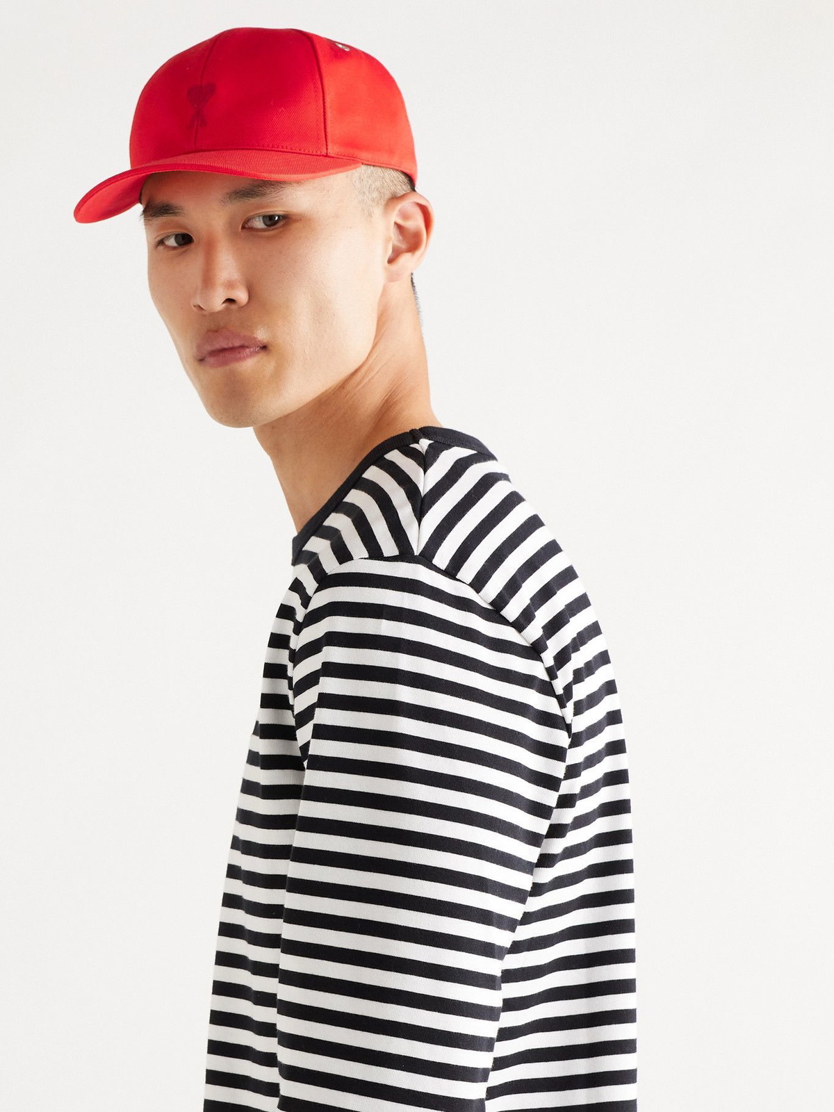 OFF-WHITE Logo-Embroidered Cotton-Gabardine Baseball Cap for Men