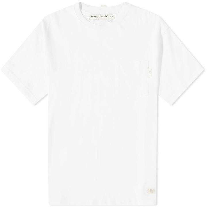 Photo: Advisory Board Crystals Men's 123 Pocket T-Shirt in Selenite White