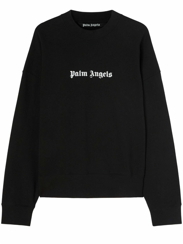 Photo: PALM ANGELS - Logo Cotton Sweatshirt
