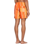 Bather Orange Striped Gradient Swim Shorts