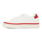 Paul Smith White and Red Basso Sneakers