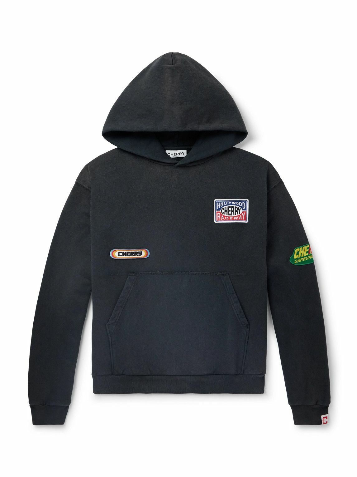 Cherry Los Angeles - Logo-Appliquéd Cotton-Jersey Hoodie