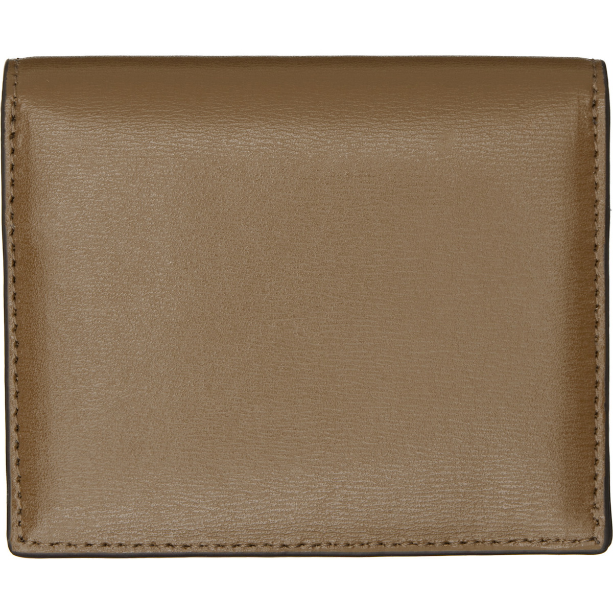 TOTEME Brown T-Lock Leather Card Holder