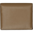 TOTEME Brown T-Lock Leather Card Holder