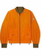 Moncler - Ouveze Logo-Appliquéd Shell Bomber Jacket - Orange
