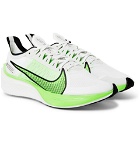 Nike Running - Zoom Gravity Logo-Print Ripstop Running Sneakers - White