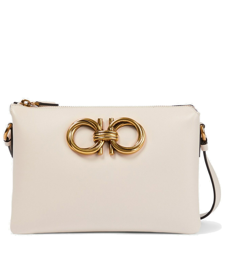 Photo: Ferragamo - Trapezio Mini leather crossbody bag