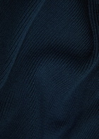 Weekend Max Mara Saloon Knitted Cotton Jumper Navy