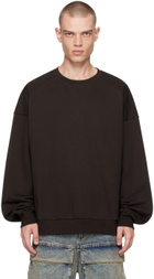Juun.J Brown Charles Wilkin Edition Graphic Sweatshirt